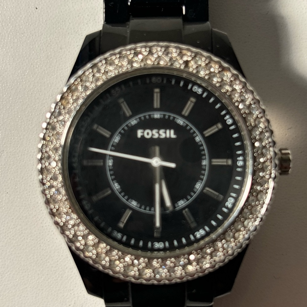 Black Fossil Watch
